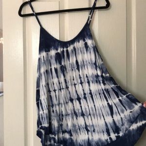 SUPER SOFT Blue Tie Dye tank